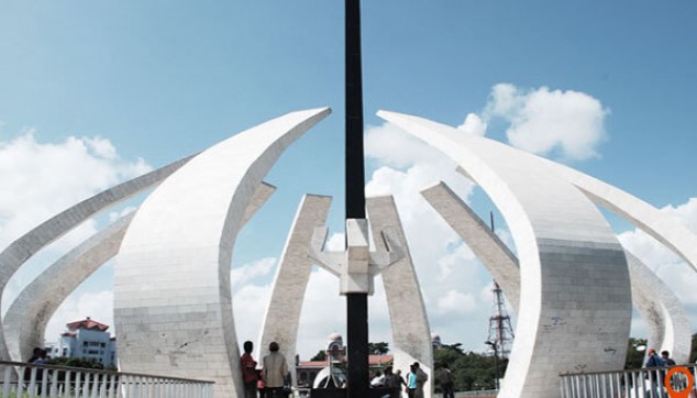 A panoramic view of the MGR Memorial